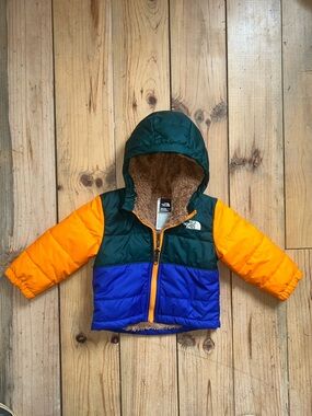 The North Face Baby jacket 12m Sherpa lined puffer colorblock cozy warm winter